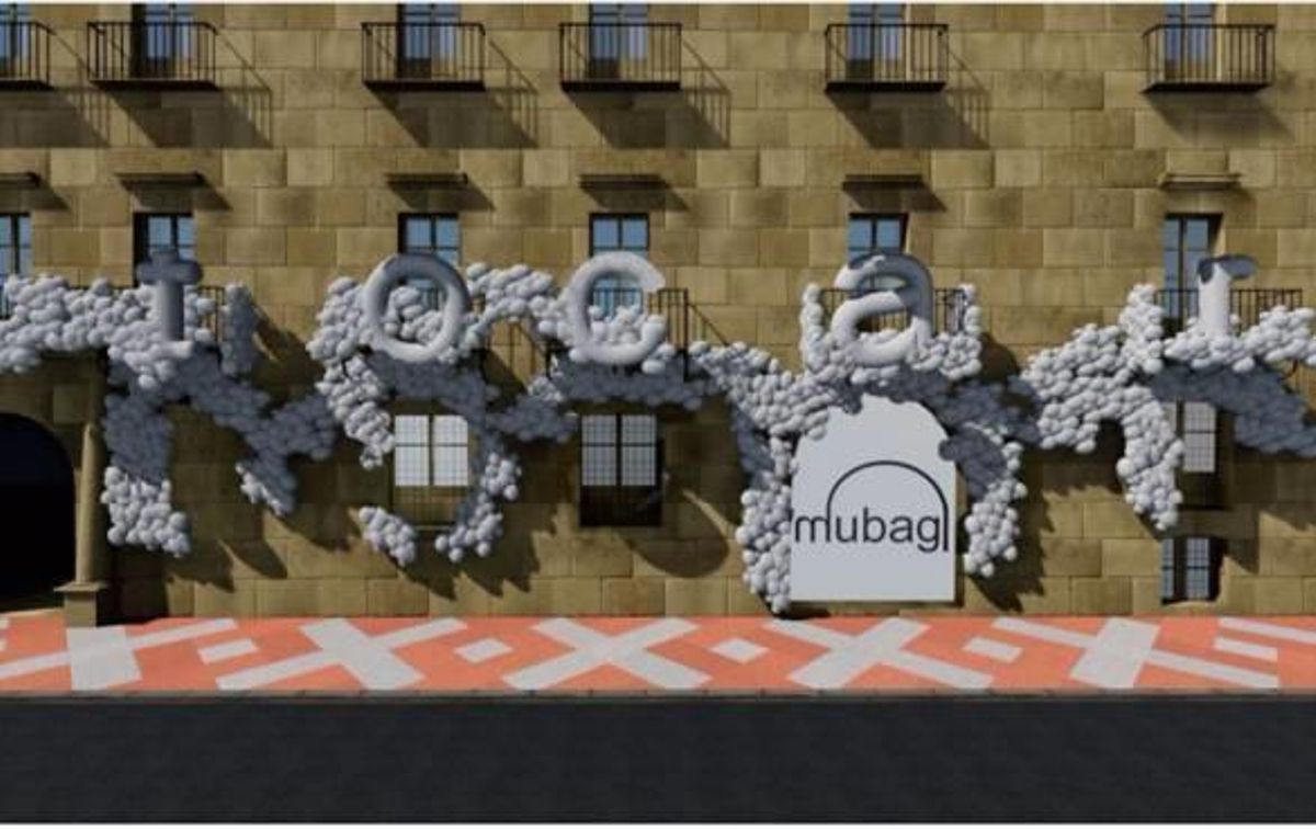 Arquitectura efímera que se instalará en el Mubag