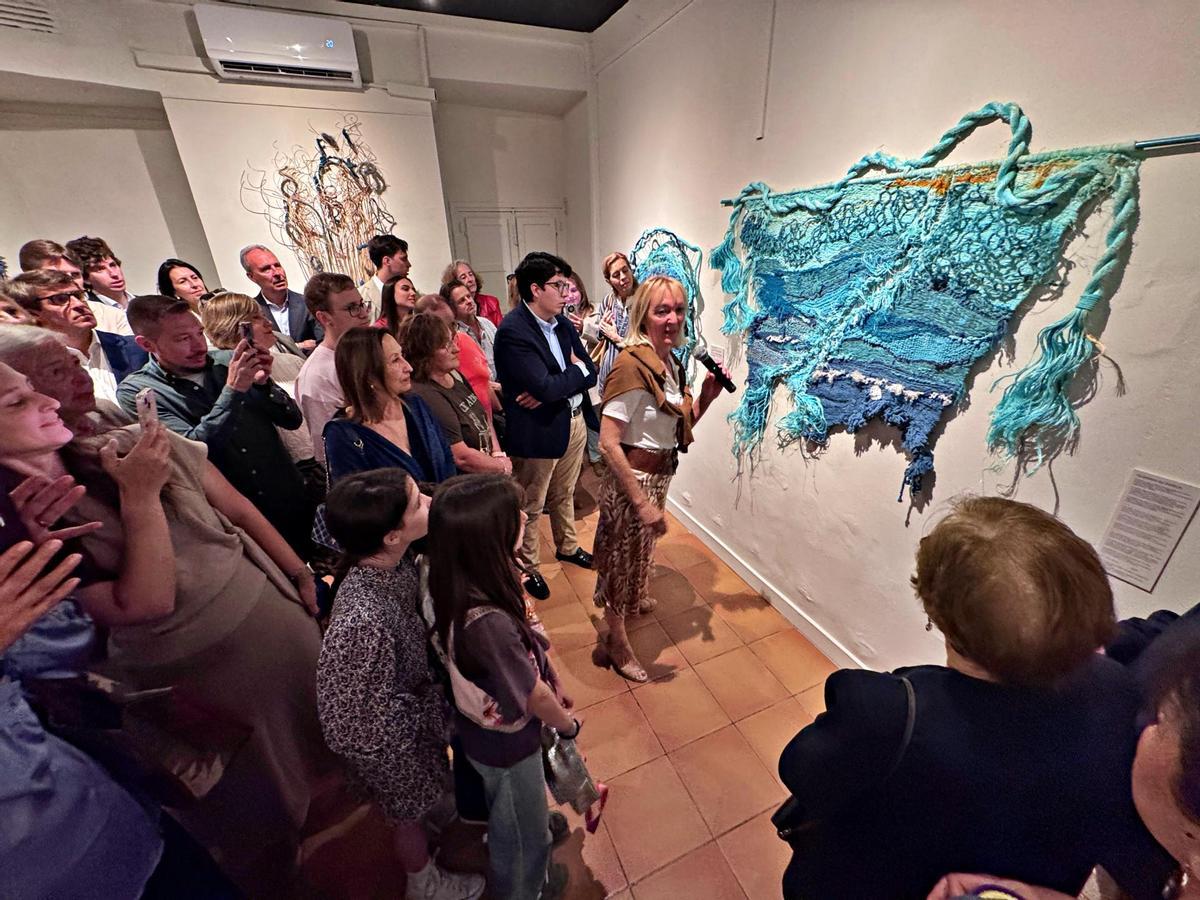Un momento de la exposición sobre la sala que lleva el nombre en honor a Miguel Cuervo