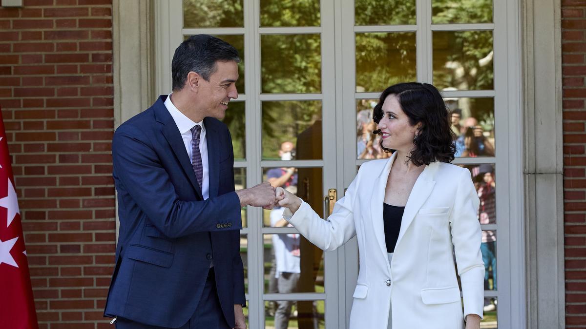 Pedro Sánchez e Isabel Díaz Ayuso, en una foto de archivo.