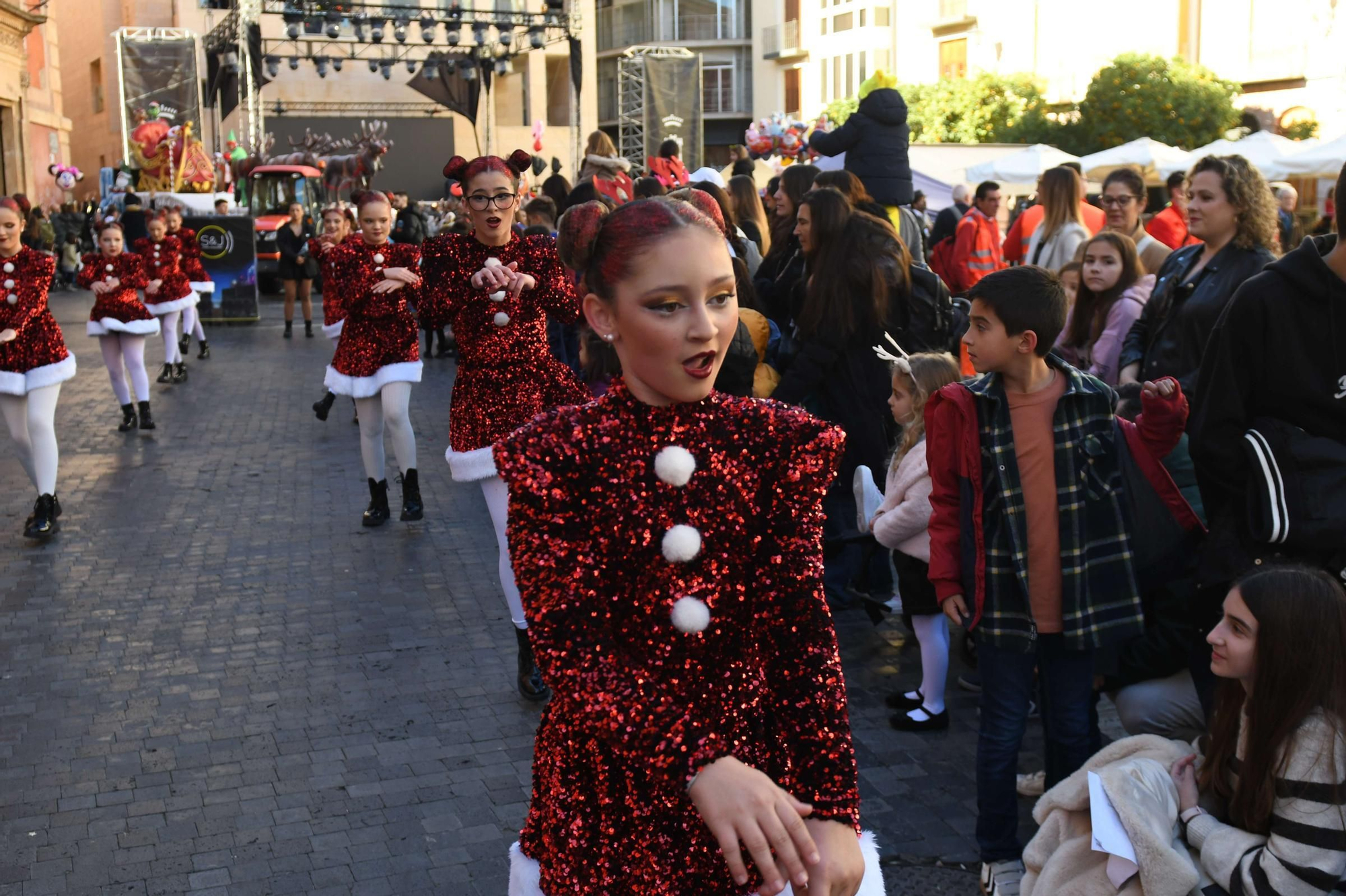 Las mejores imágenes del desfile de Papá Noel en Murcia