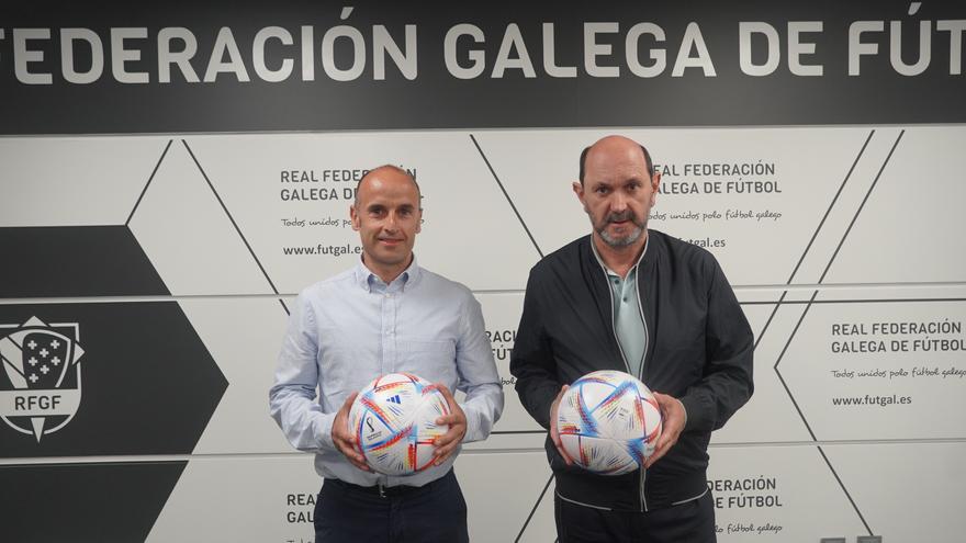 A Federación Galega e Adidas pechan o acordo do novo balón oficial do fútbol galego