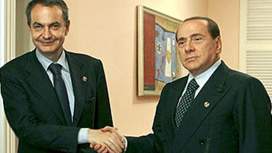 Zapatero y Berlusconi buscarán juntos soluciones a la inmigración