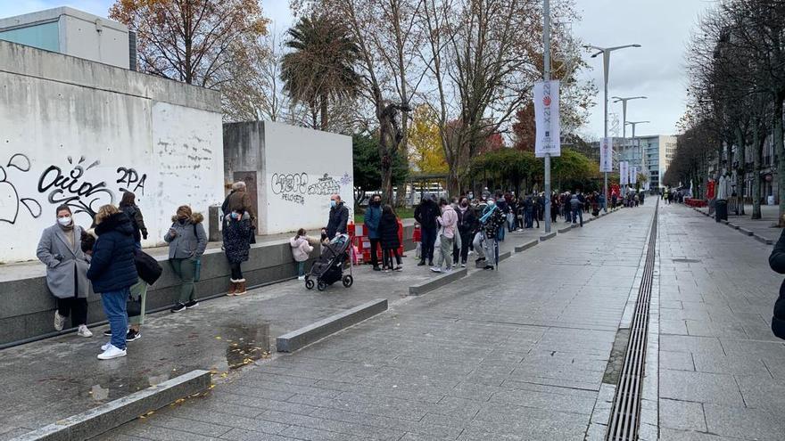 Colas en el cribado contra el COVID en Vigo