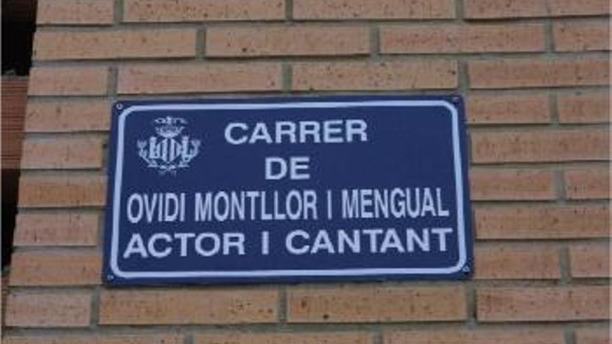 Placa a Ovidi Montllor.