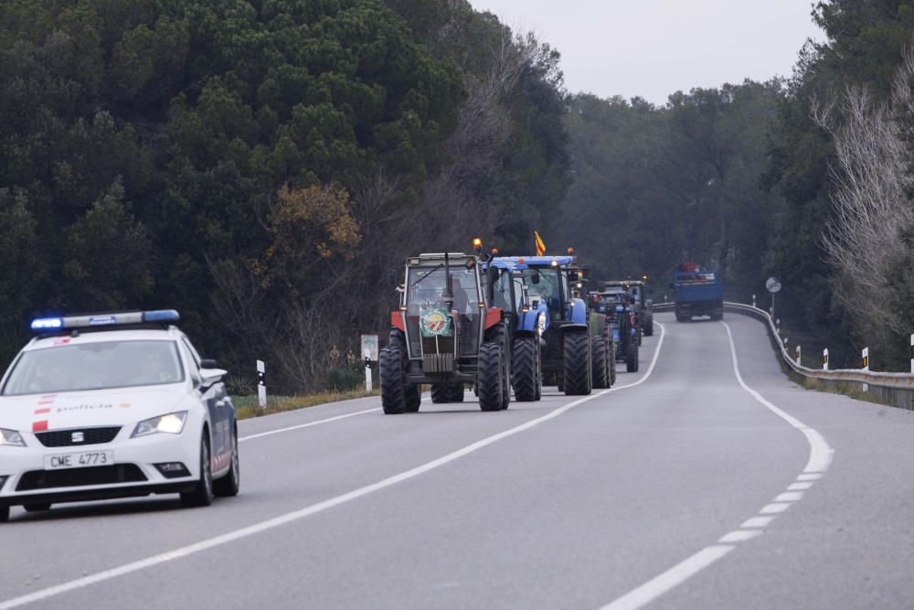 La marxa de tractors a Girona