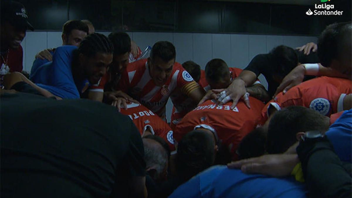 Así fue la arenga del Girona antes de asaltar el Camp Nou