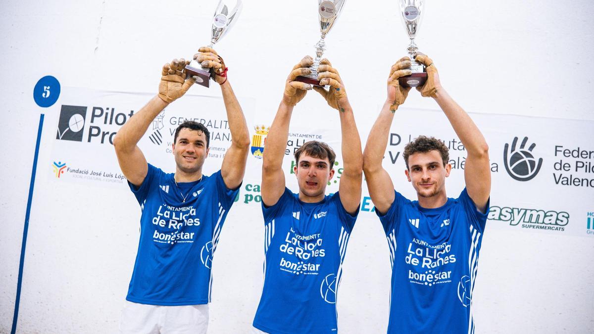 Marrahí, Murcianet i Marc, campions a La Llosa de Ranes.