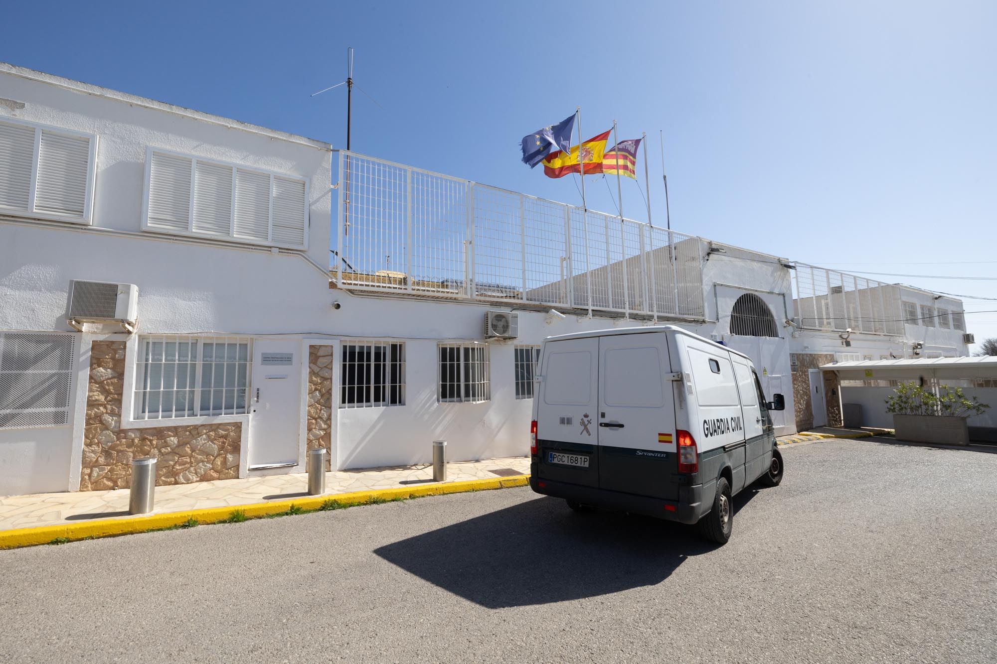 Concentración de los funcionarios de prisiones en Ibiza