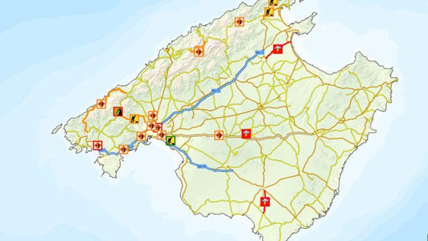 Consulta las carreteras que todavía están cerradas hoy miércoles por el temporal