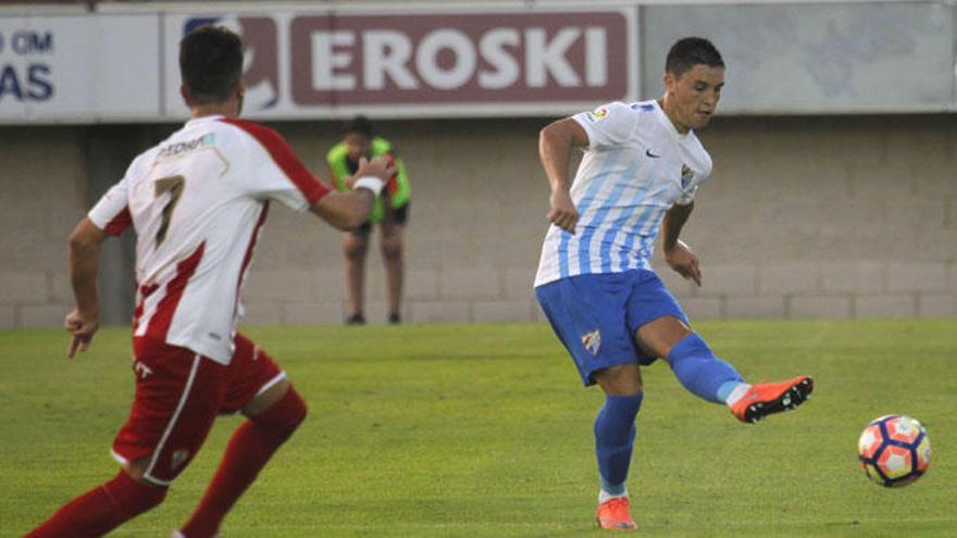 Ricca gozó de la titularidad en el estreno de Juande Ramos en el banquillo del Málaga CF en Algeciras.