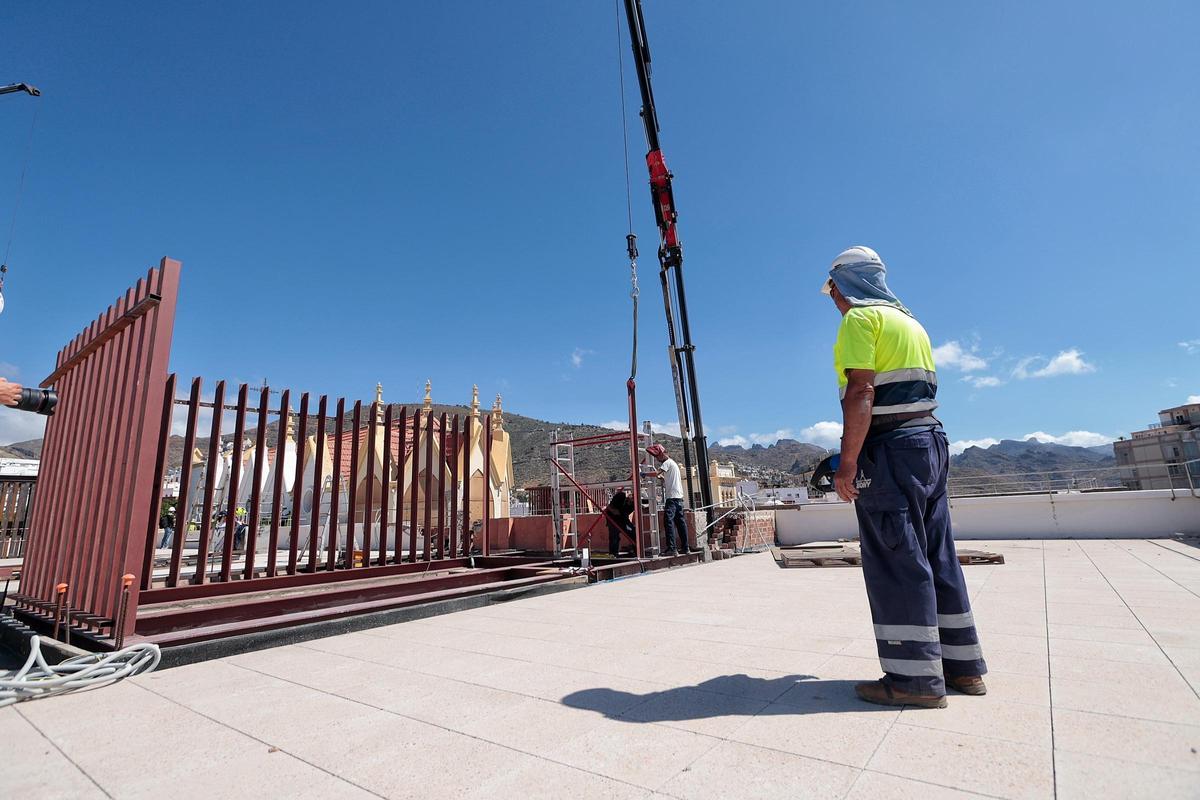 Visita a las obras del Viera y Clavijo Visita a las obras del Viera y Clavijo