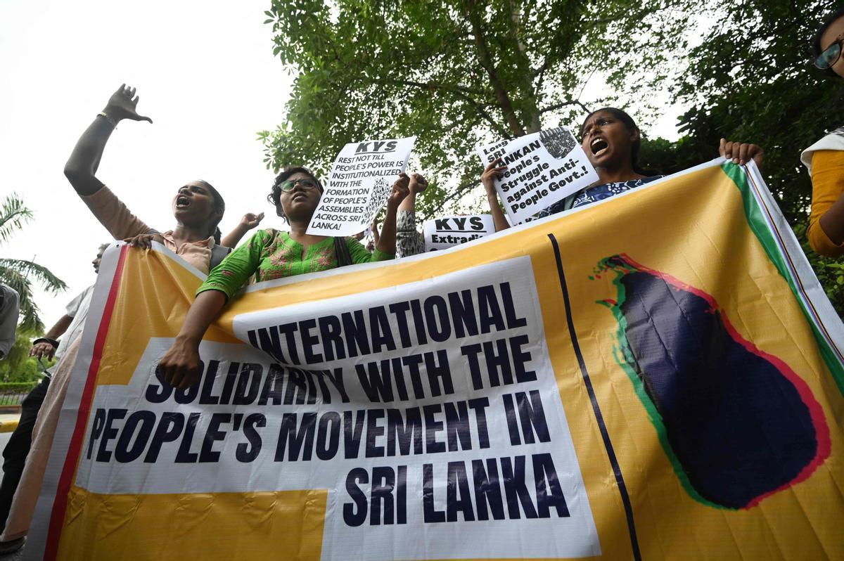 Revuelta popular en Sri Lanka
