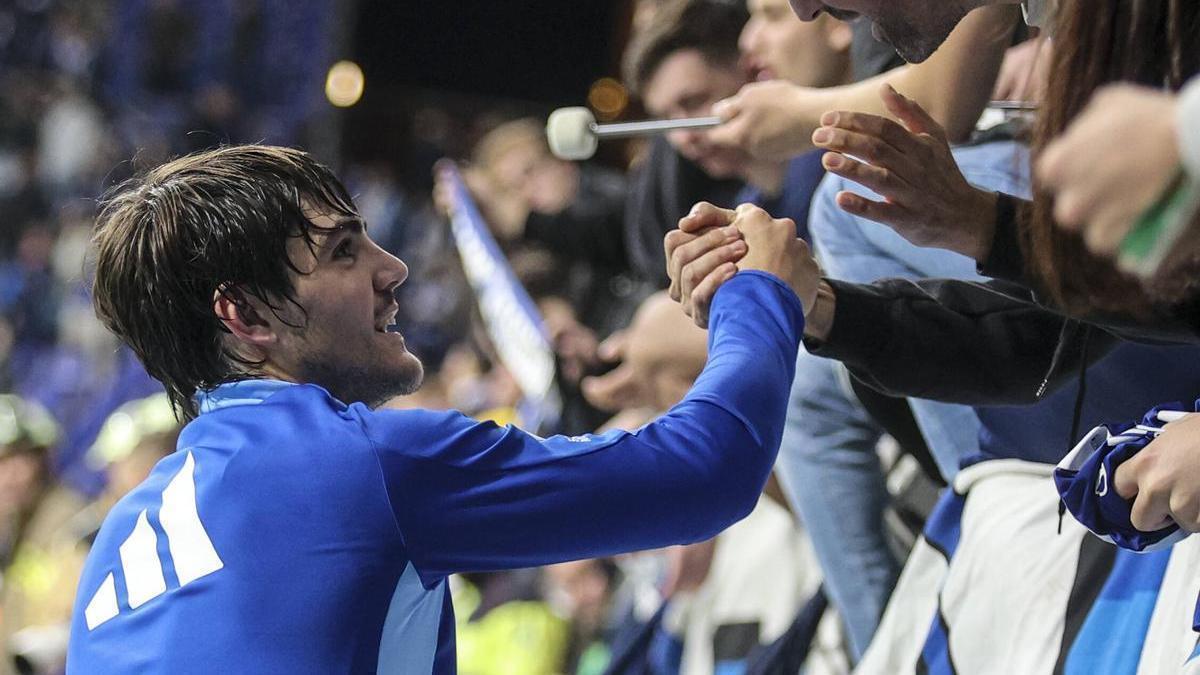 Jaime Vázquez en el Tartiere.