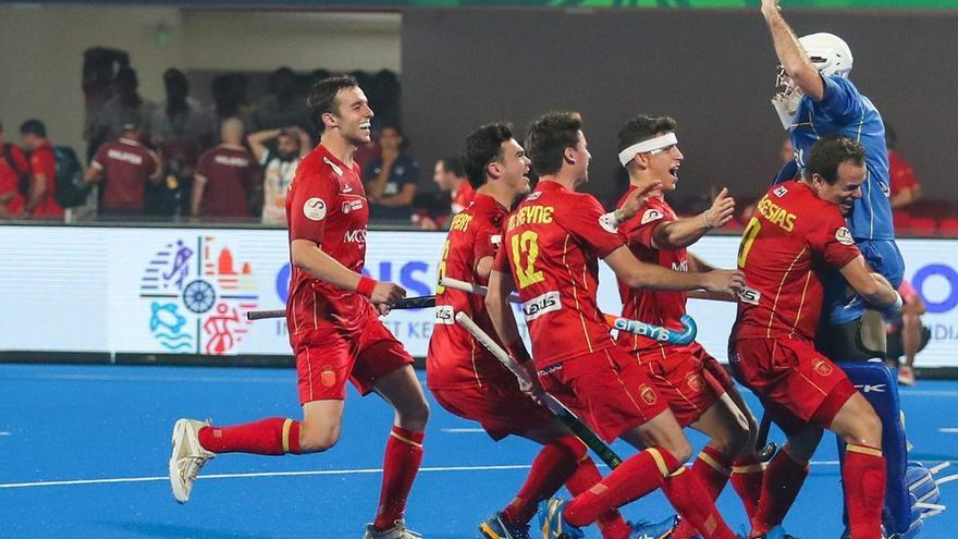 España alcanza los cuartos del Mundial de hockey tras superar a Malasia en los penalties