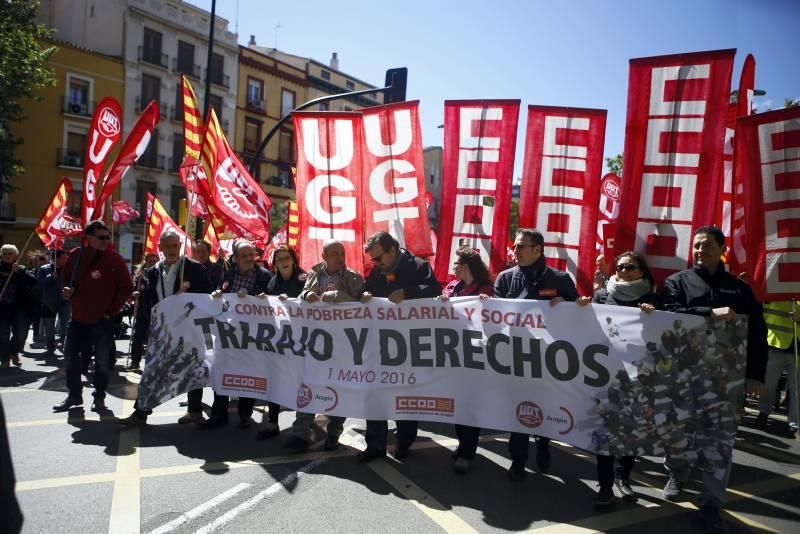 Escenas del Día del Trabajador en Zaragoza