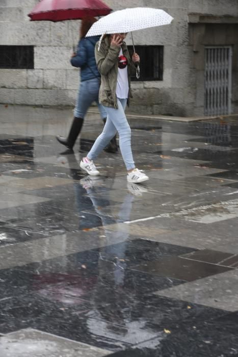 Temporal de lluvia y fuerte oleaje en Asturias