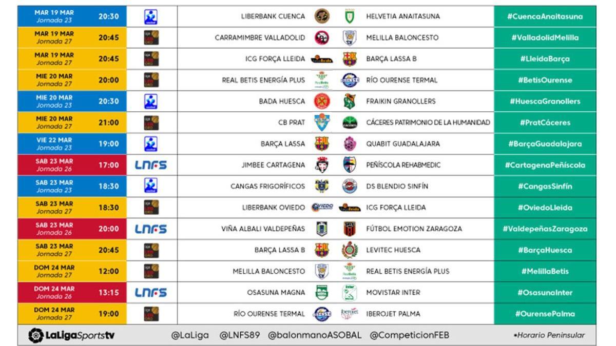 La programación de LaLigaTV del 18 al 24 de febrero en SPORT.es