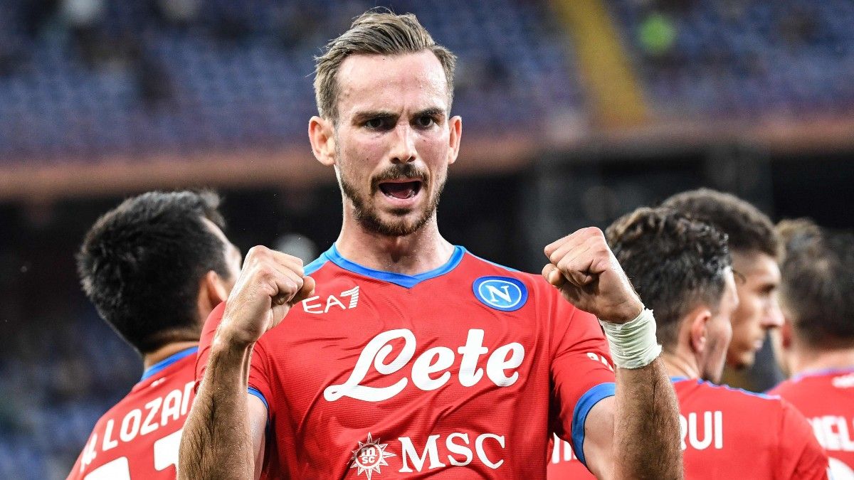 Fabián Ruiz celebra un gol con el Nápoles ante la Sampdoria