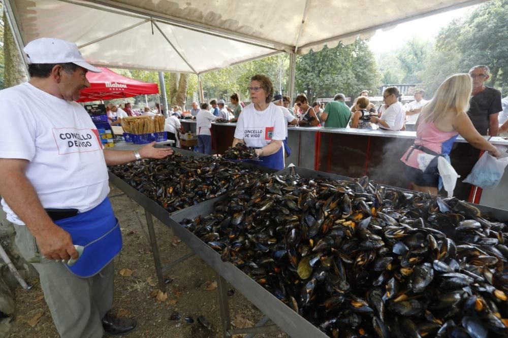 El mejillón hace la delicia de Castrelos