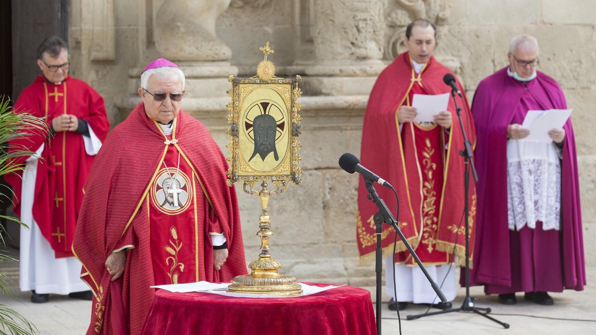 Un momento de la celebración de la Santa Faz del año pasado