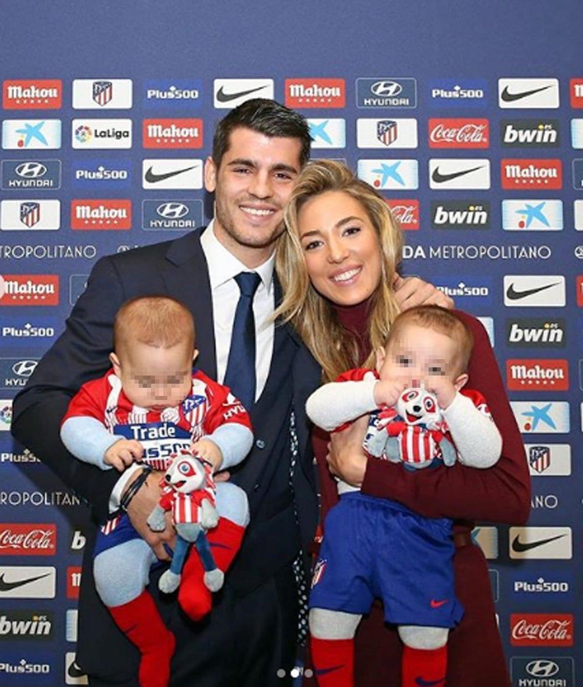 Morata y Alice con los babys