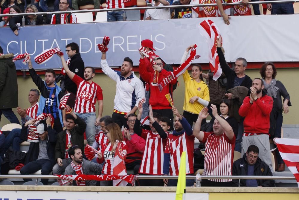 L'afició del Girona FC a Reus.