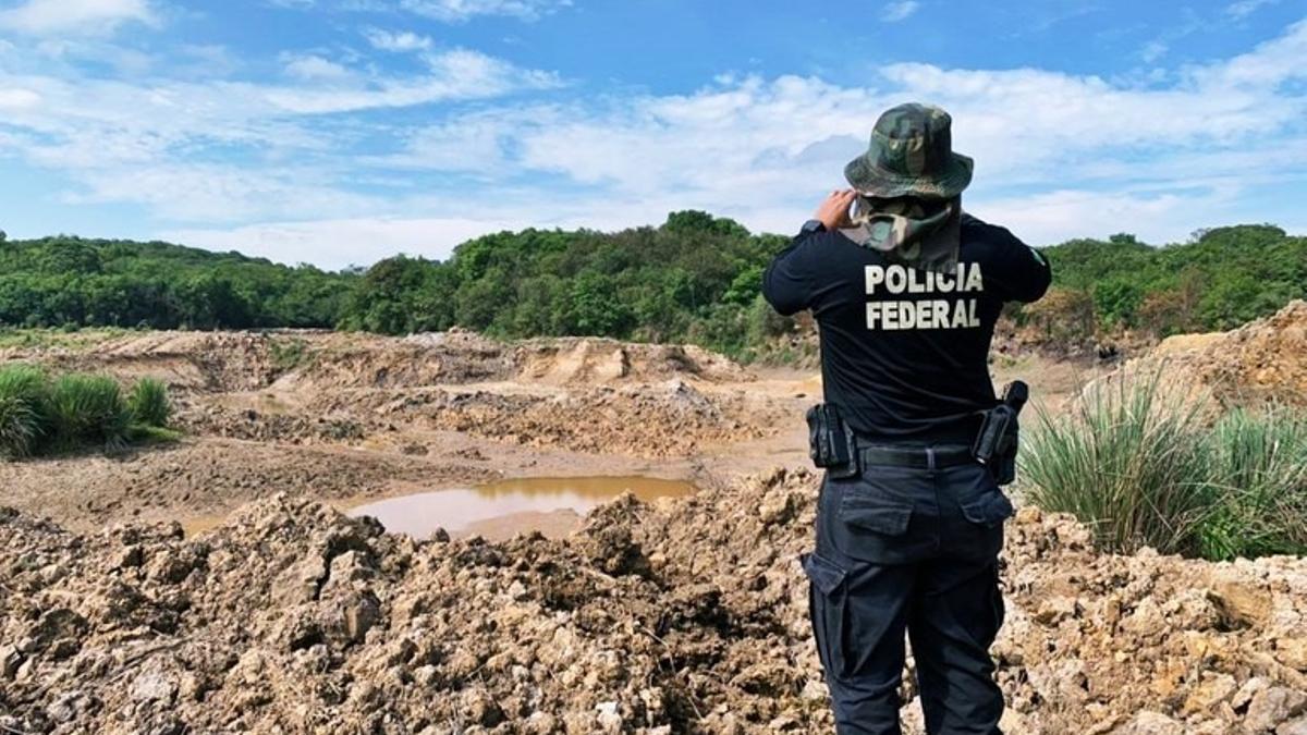 Un agente de la Policía Federal de Brasil.