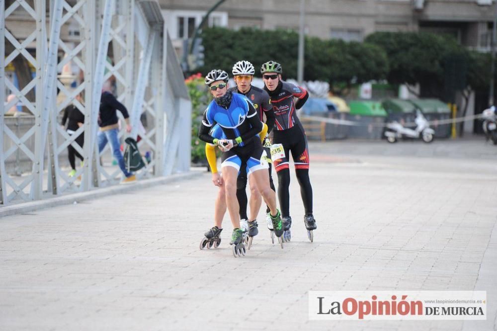 Murcia Maratón. Patinadores en carrera