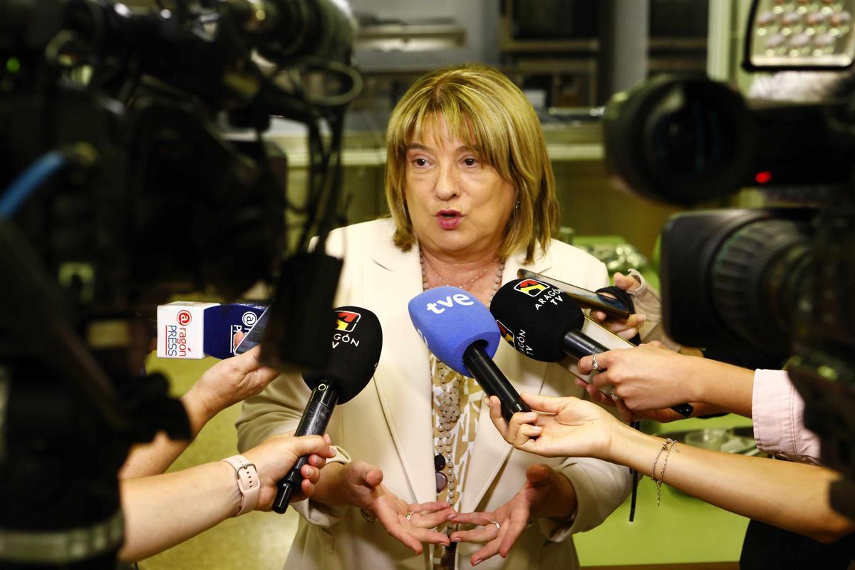 La consejera de Educación y Cultura del Gobierno de Aragón, Tomasa Hernández, en una imagen de archivo.