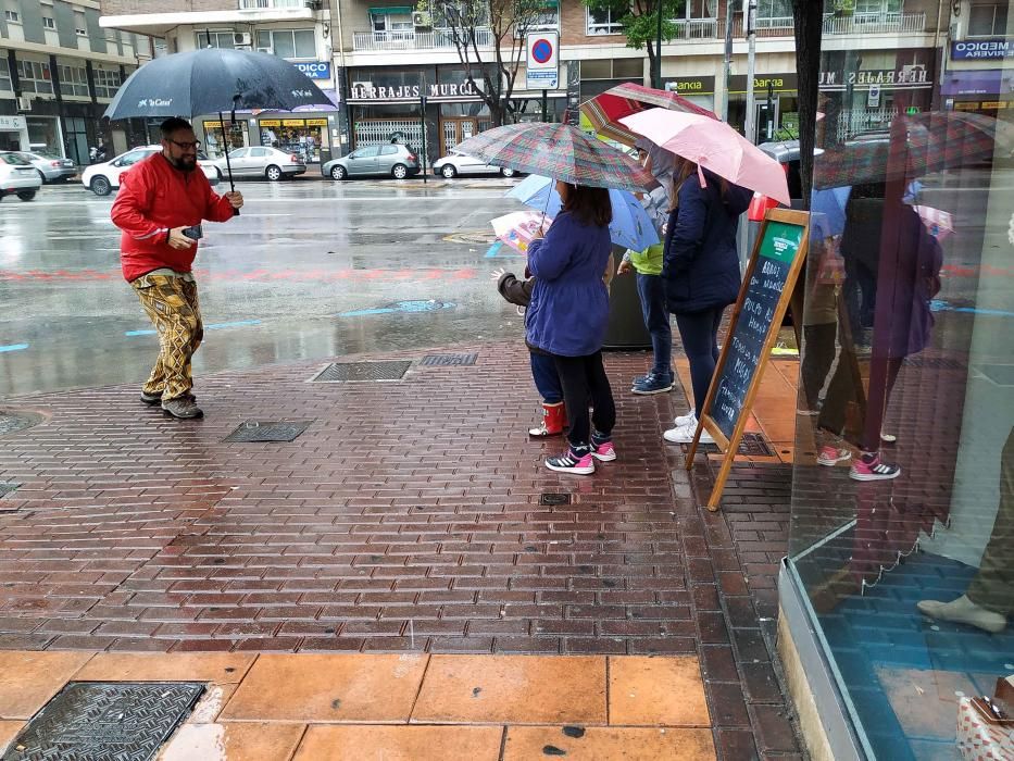 Imágenes de la lluvia en Murcia