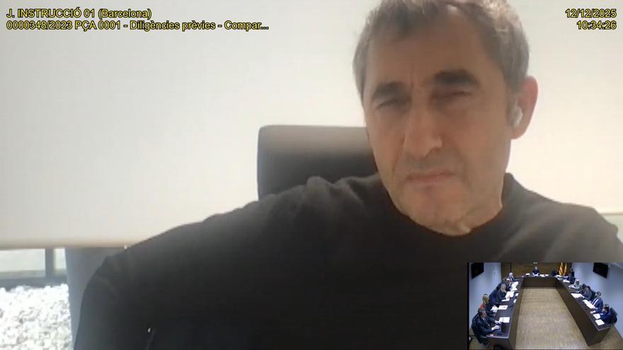 Declaración de Ernesto Valverde en el 'caso Negreira'