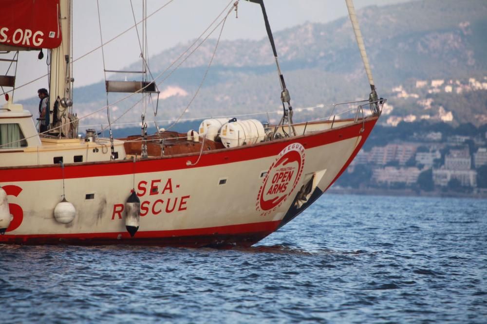 Die Rettungsboote von "Open Arms" erreichen Palma de Mallorca