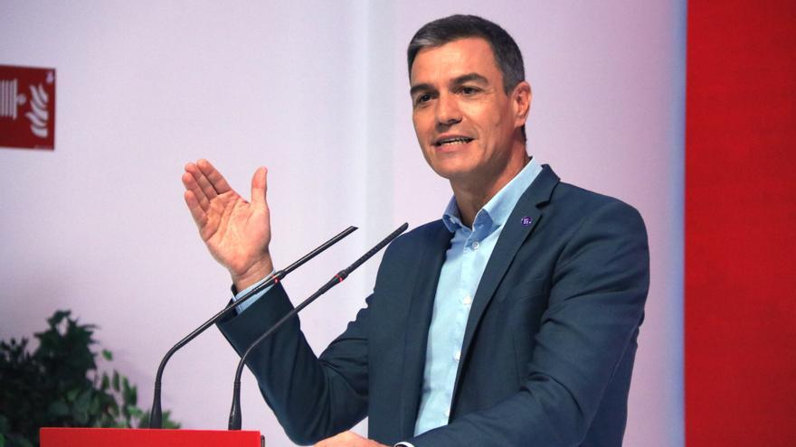 El líder del PSOE, Pedro Sánchez, a la presentació del programa electoral dels socialistes espanyols