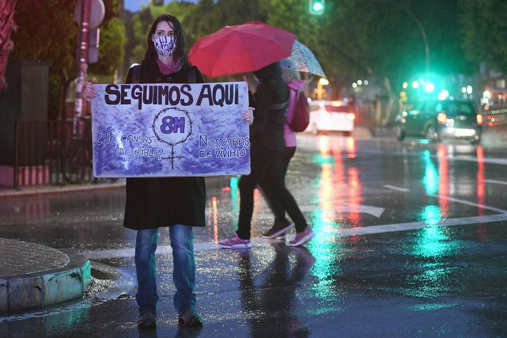 Manifestación feminista en Murcia