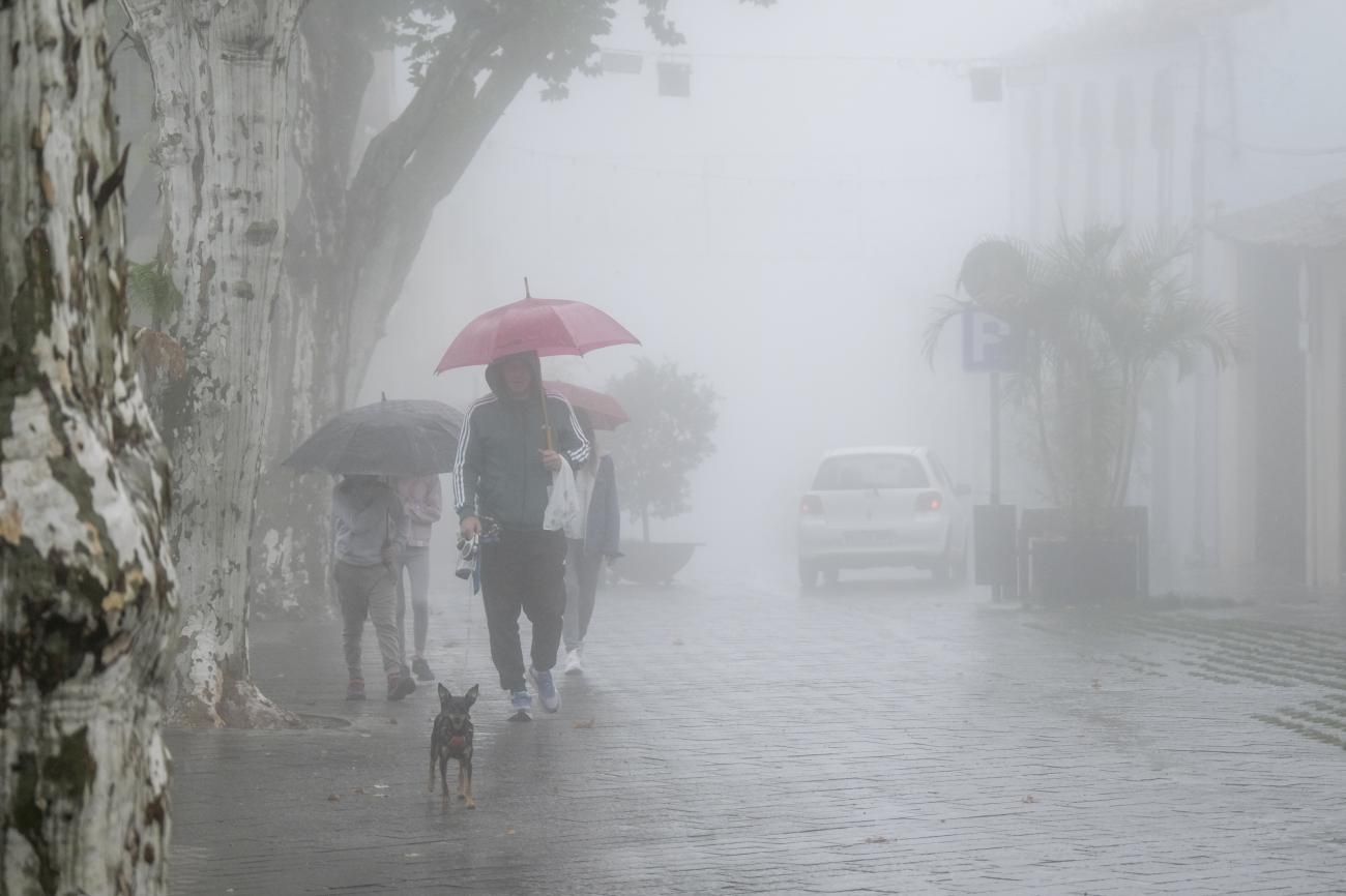 Las lluvias de Hermine riegan las cumbres grancanarias