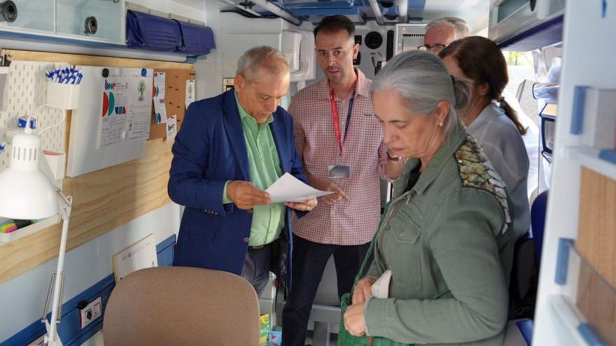 Interior de la unidad móvil.