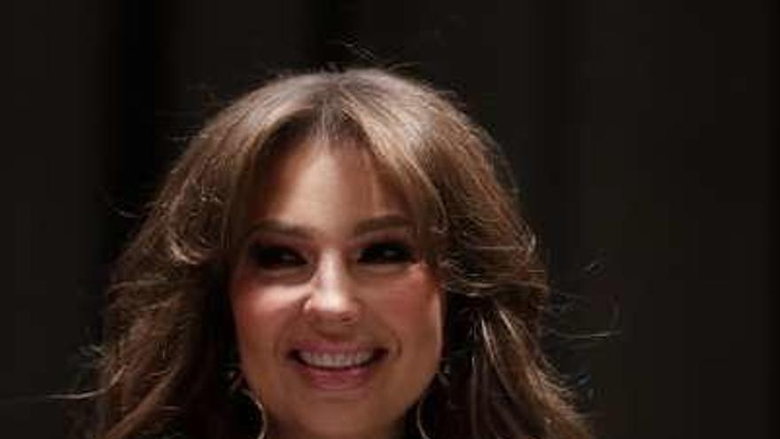 La cantante Thalía.