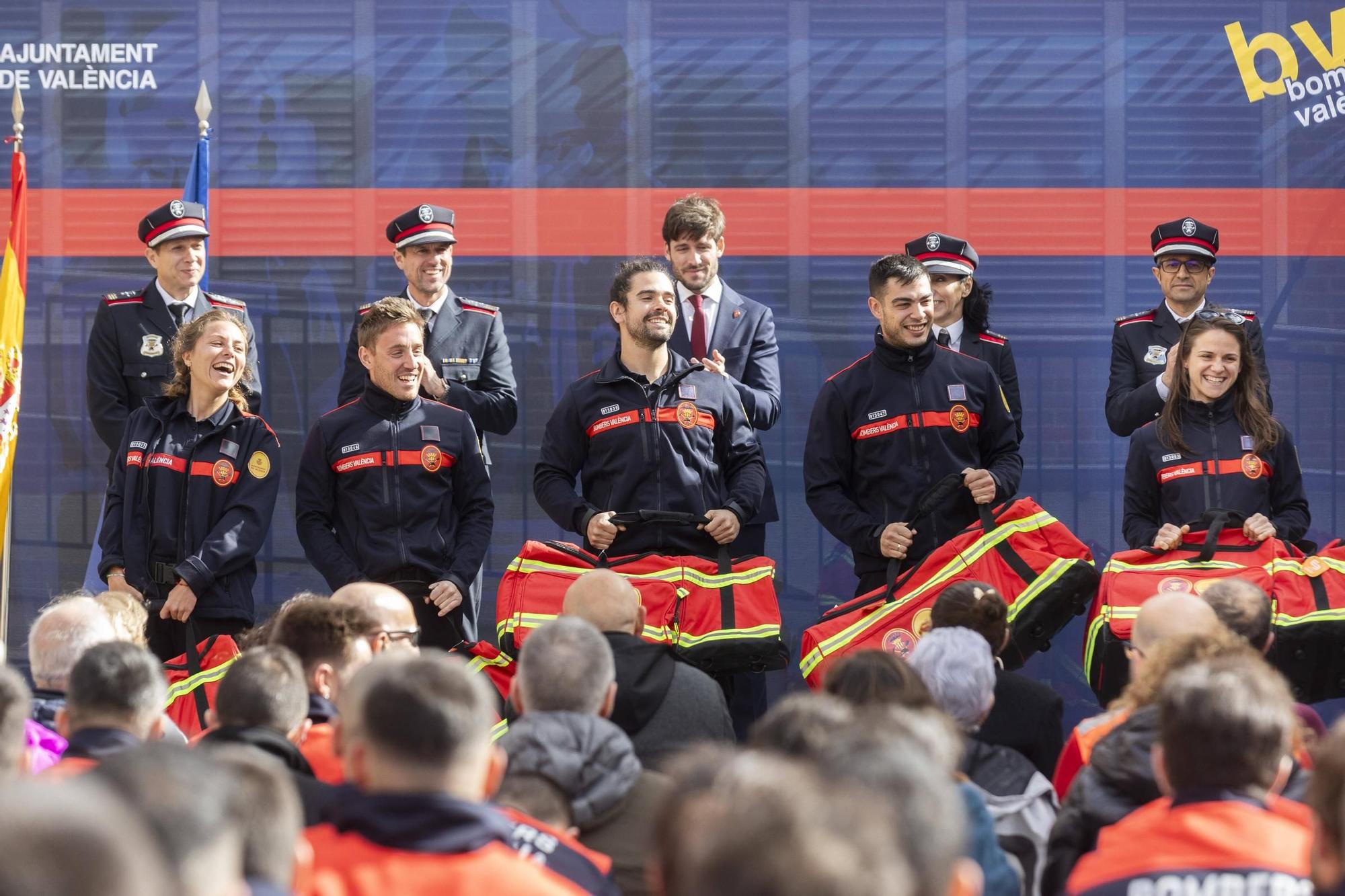 Acto con motivo de la festividad del Cuerpo de Bomberos de València