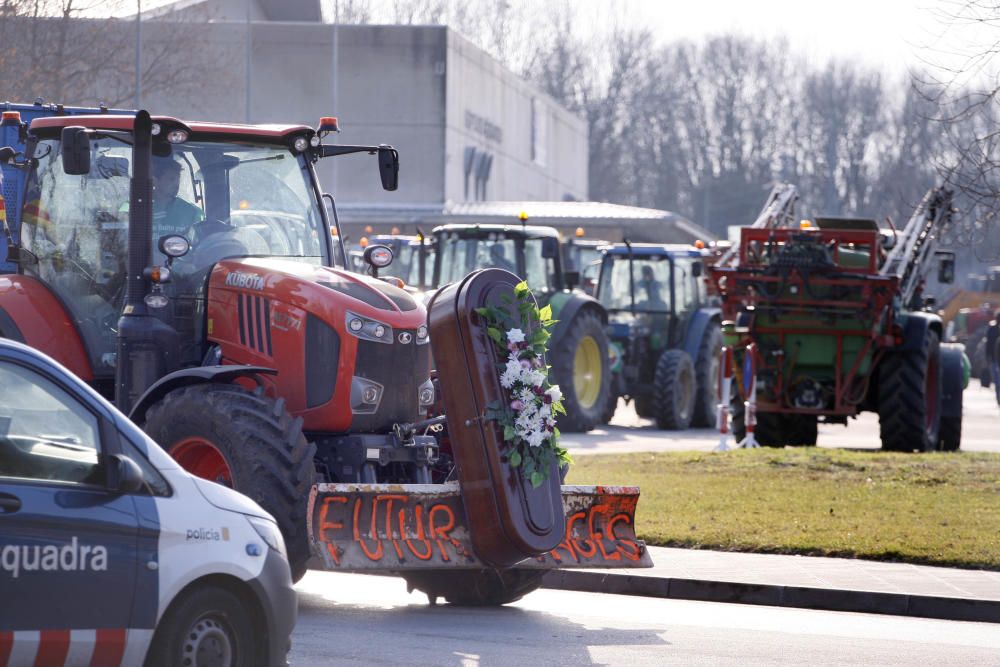 Marxa de tractors a Girona