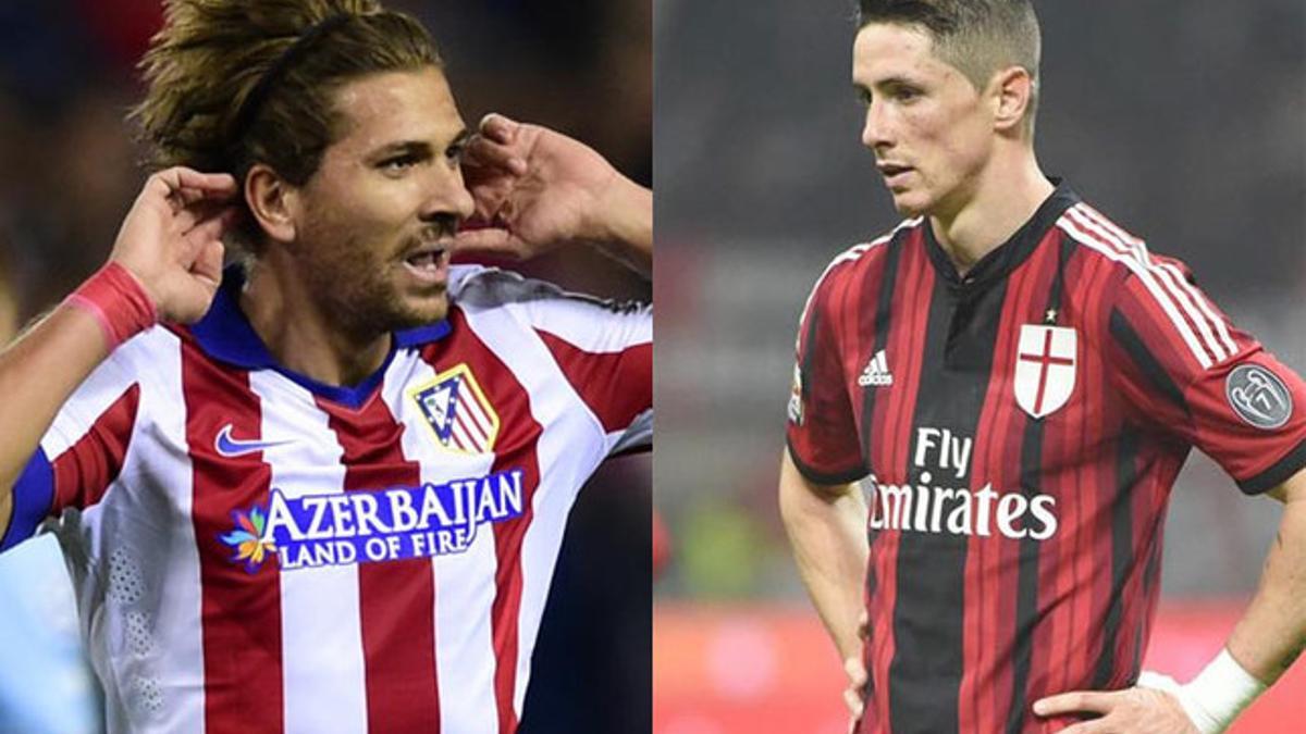 Cerci y Torres intercambiarán sus lugares en Atlético y Milan