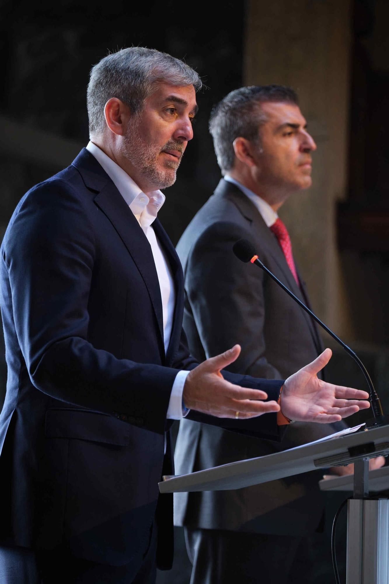 Fernando Clavijo y Manuel Domínguez hacen un balance de los primeros cien días de gobierno