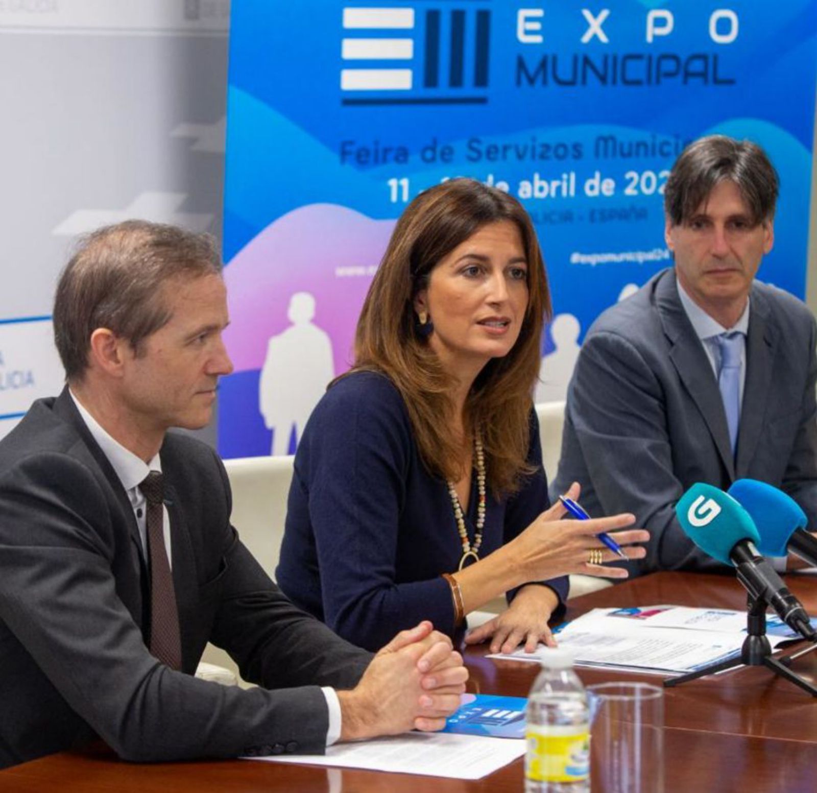Durán, izquierda, Prieto y Martínez presentaron ExpoMunicipal.