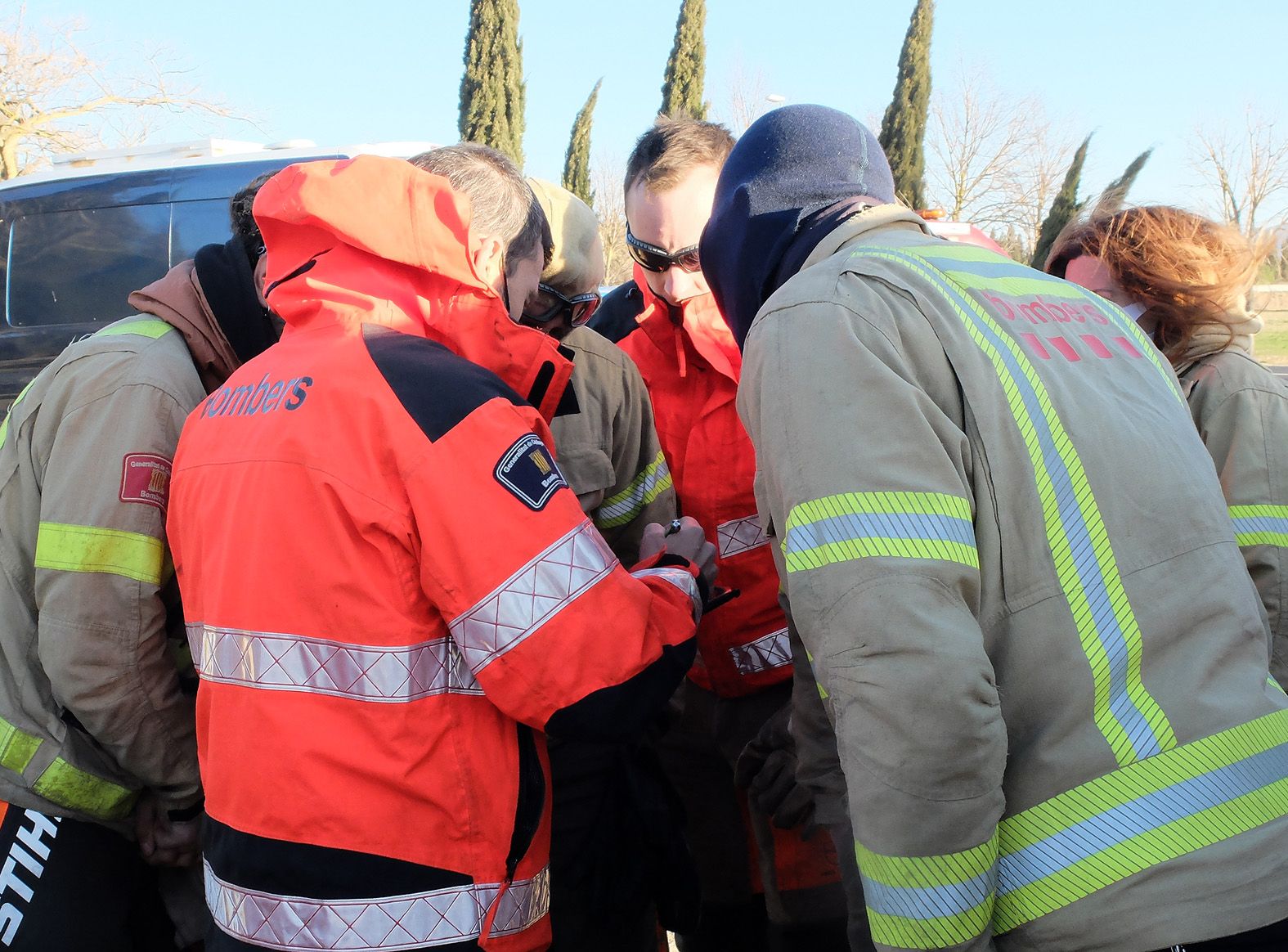 Incendi de vegetació a Peralada