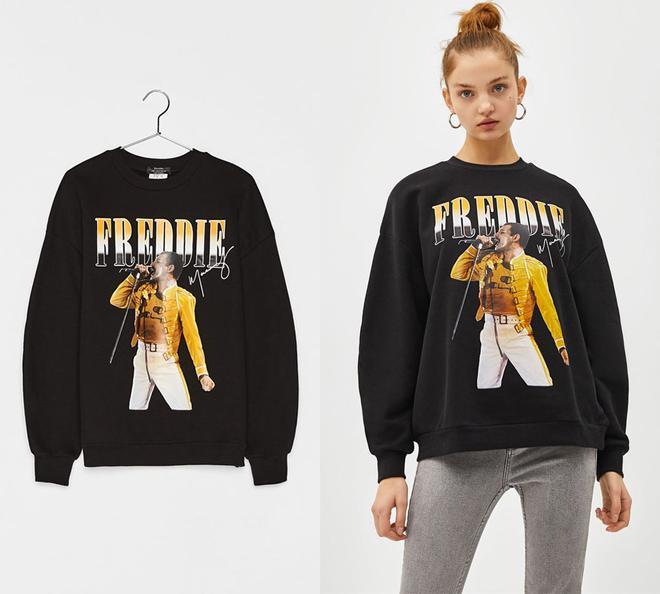 Sudadera Bershka con foto de Queen