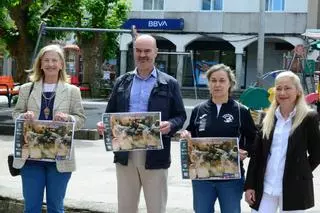 Más de 300 deportistas compiten el sábado en el pabellón de Bueu