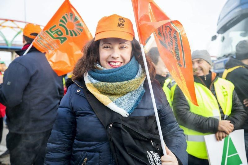 Manifestación de agricultores en Zaragoza