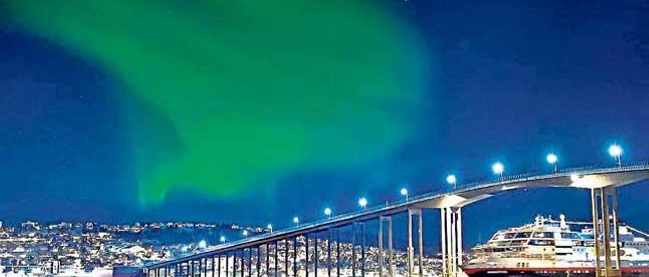 La Aurora Boreal, un espectáculo que se puede gozar en Noruega.