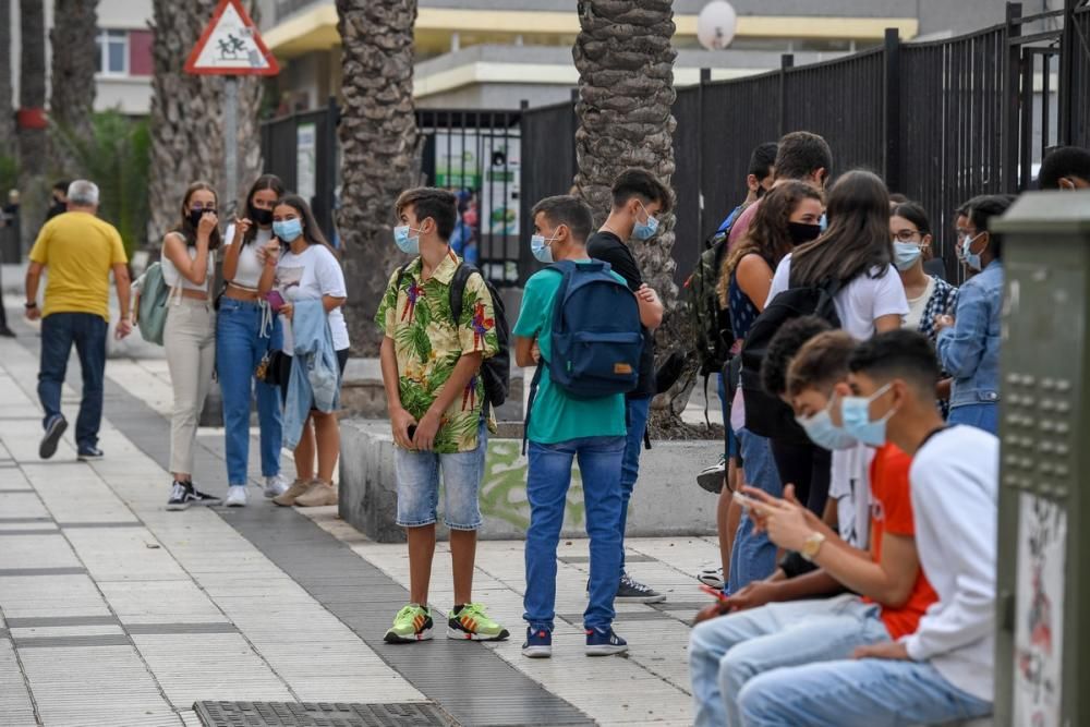 Vuelta al cole de los alumnos de Secundaria