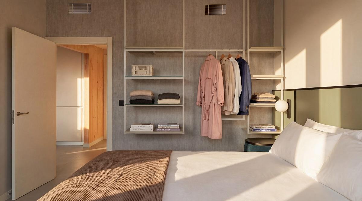 Dormitorio equipado del complejo.