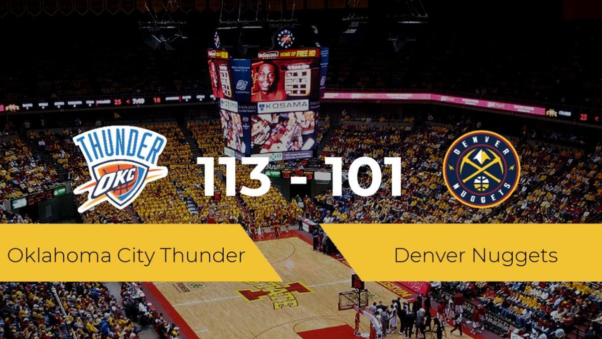 Oklahoma City Thunder logra vencer a Denver Nuggets en el Chesapeake Energy Arena (113-101)